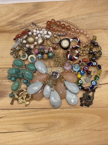 1lb broken junk jewelry lot - junk,